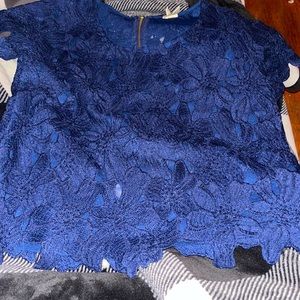 This is a partially see through dressy shirt